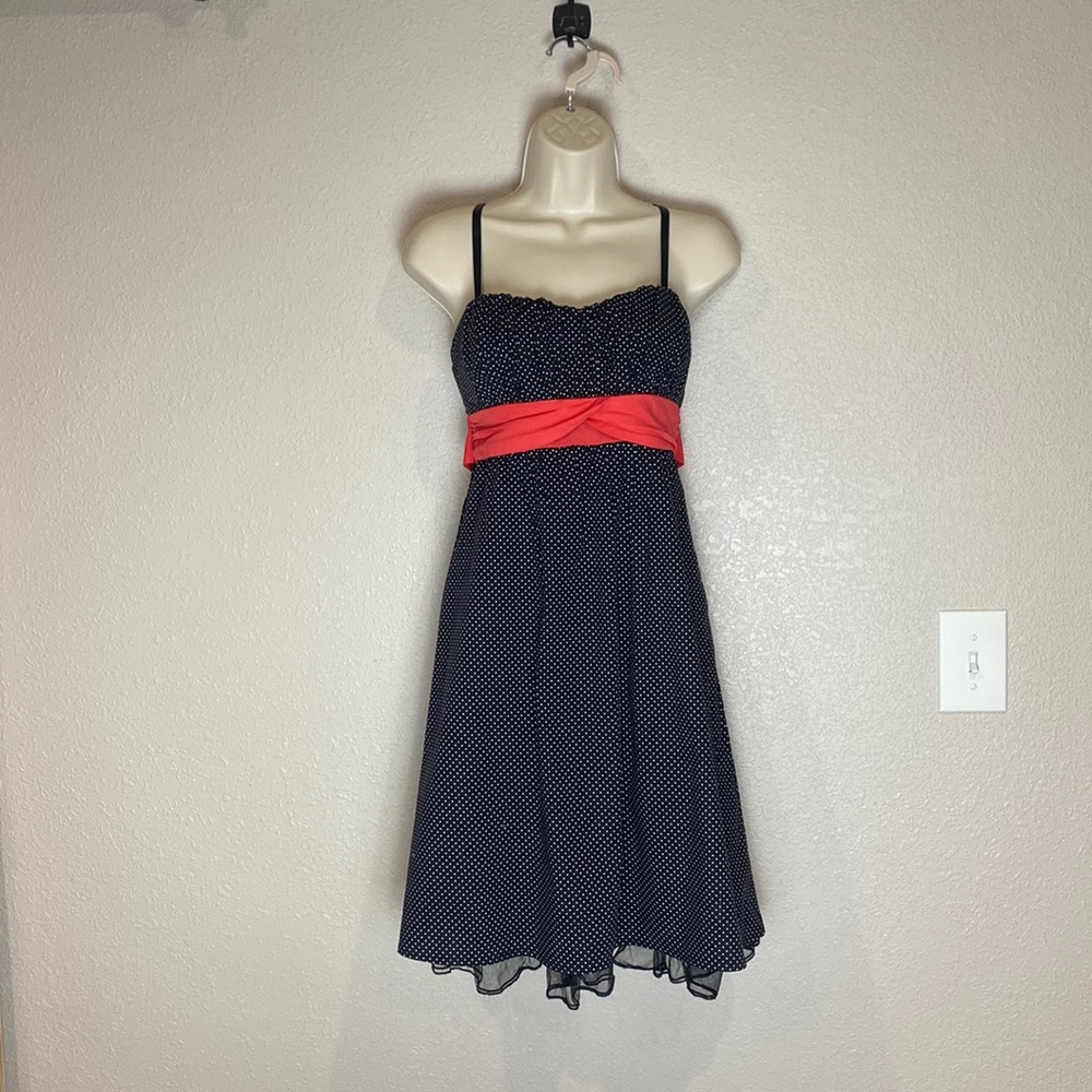 Maurice’s polkadot dress